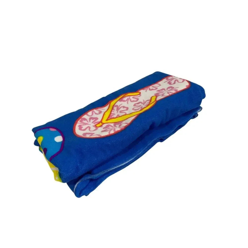 Northpoint Home Collection Beach Towel Blue Flip Flop Design 29 x 56